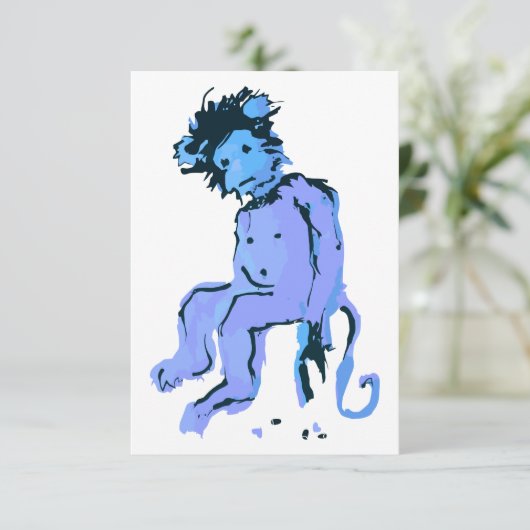 Invitation encre de singe (Debout devant)