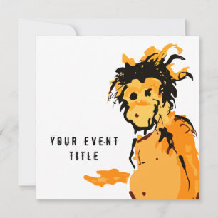Invitation encre de singe