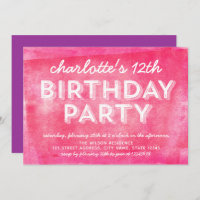 Encre Roulée Rose N'Importe Quel Âge Anniversaire 