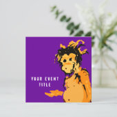 Invitation encre singe (Debout devant)