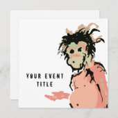 Invitation encre singe (Devant / Derrière)