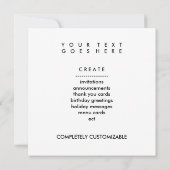 Invitation encre singe (Dos)