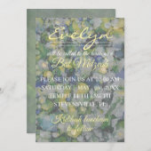 Invitation Encres colorées bat mitzvah (Devant / Derrière)