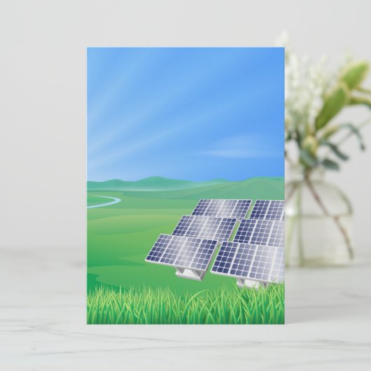 Invitation Énergie renouvelable (Debout devant)