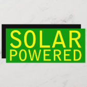 Invitation énergie solaire (Devant / Derrière)