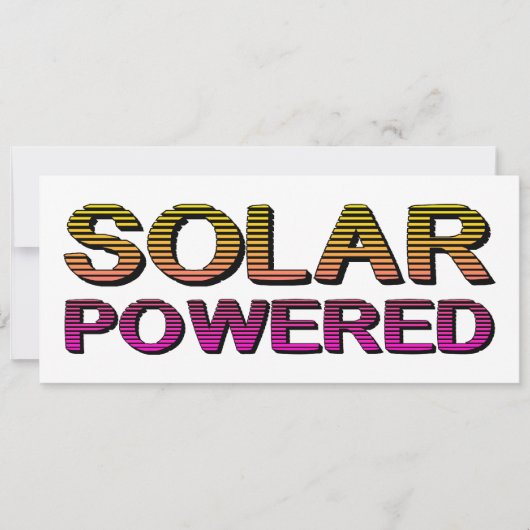 Invitation énergie solaire (Devant)