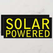 Invitation énergie solaire (Devant / Derrière)