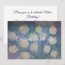 Enfant Art Floral Pissenlits Joyeux Anniversaire P