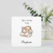 Invitation Enfant avec agneau (Debout devant)