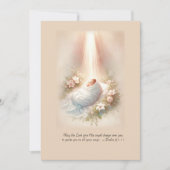 Invitation Enfant Dans Un Baptême Catholique Léger Et Doux (Devant)