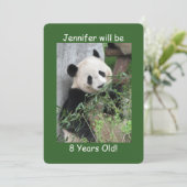 Invitation Enfant de fête d'anniversaire, nom, mignonette géa (Debout devant)