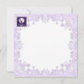 Invitation Enfant de lune violette (Dos)