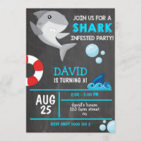 Enfant de requin fête d'anniversaire été