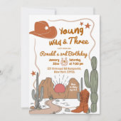 Invitation Enfant de Young Wild et Three Desert Cowboy (Devant)