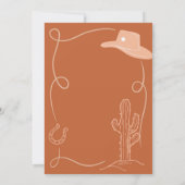 Invitation Enfant de Young Wild et Three Desert Cowboy (Dos)