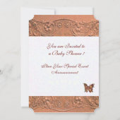 INVITATION ENFANT DORMIR AVEC BABY SHOWER DE FILLE DE BAIGNOI (Dos)