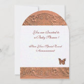 INVITATION ENFANT DORMIR, BABY SHOWER ROSE JAUNE BOUTEILLÉ (Dos)