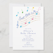 Invitation Enfant doux de mon Baby shower musical (Devant)