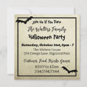 Invitation Enfant Freaky aux grands yeux Halloween (Dos)