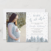 Invitation Enfant hiver froid extérieur à la douche (Devant)