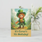 Invitation Enfant joyeux lutin de la Saint-Patrick (Debout devant)