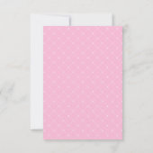 Invitation Enfant Naissance Floral Bohême Poupée Kraft Rose (Dos)