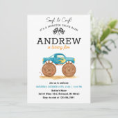 Invitation Enfant personnel Monster Truck Anniversaire (Debout devant)