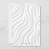 Invitation enfant siroter et voir safari thème baby shower (Dos)