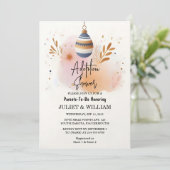 Invitation Enfant Vieux Fils Boho Amusant Jour d'Adoption Bab (Debout devant)