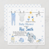 Invitation Enfant Watercolor (Devant / Derrière)