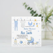 Invitation Enfant Watercolor (Debout devant)