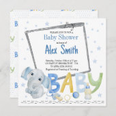 Invitation Enfant Watercolor (Devant / Derrière)