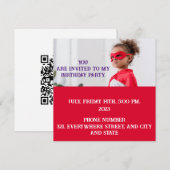 Invitation Enfants 2 (Devant / Derrière)