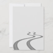 Invitation Enfants 2e Anniversaire Race Car Thème Anniversair (Dos)