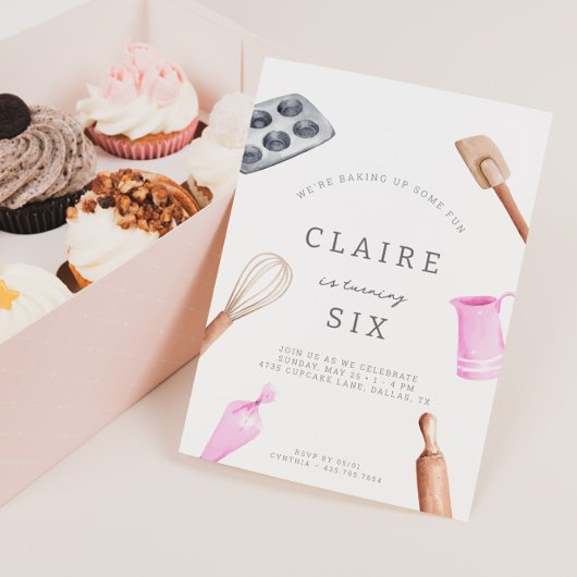 Invitation Enfants à la cuisine Anniversaire Bash | Fête des 