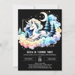 Invitation Enfants adorables Cheval Anniversaire