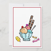 Invitation Enfants Anniversaire Fun Cute (Dos)