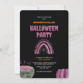 Invitation Enfants Aquarelle Spotacular Halloween Party (Devant)