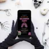 Invitation Enfants Aquarelle Spotacular Halloween Party