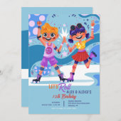 Invitation Enfants au Roller (Devant / Derrière)