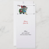 Invitation ENFANTS AVEC CADEAUX DE NOËL -glace (Dos)