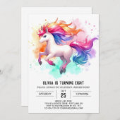 Invitation Enfants Barnyard Horse Anniversaire (Devant / Derrière)