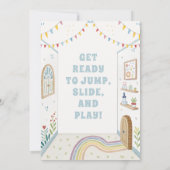 Invitation Enfants Bounce Bash, Jouer Anniversaire (Dos)