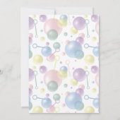 Invitation Enfants Bubble Party POP on By Birday (Dos)