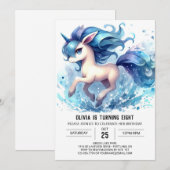 Invitation Enfants Cheval Anniversaire (Devant / Derrière)