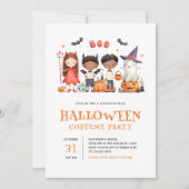 Invitation Enfants Costume d'Halloween Enfants (Devant)
