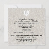 Invitation Enfant's Custom Birthday Siamese Kitten Sleepover (Dos)