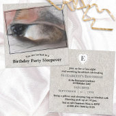 Invitation Enfant's Custom Birthday Siamese Kitten Sleepover