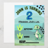 Invitation Enfants d'anniversaire (Devant / Derrière)