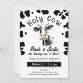 Invitation Enfants de la vache sainte double anniversaire (Devant)